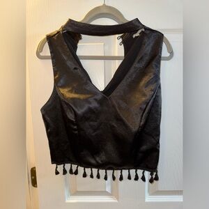 Elegant Black Sleeveless Top